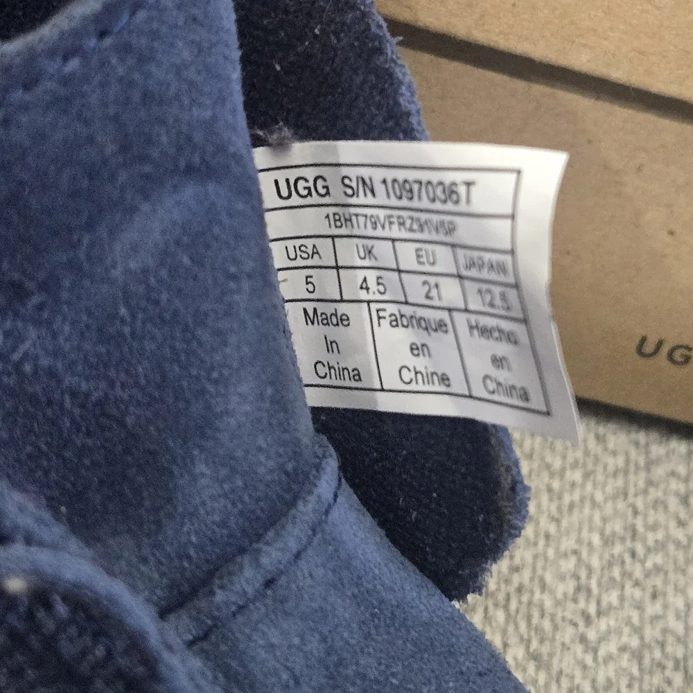 EUC WITH BOX UGG T Jorgen Navy Blue Baby Boots